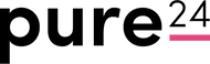 Black Pure 24 logo on a light-grey background.